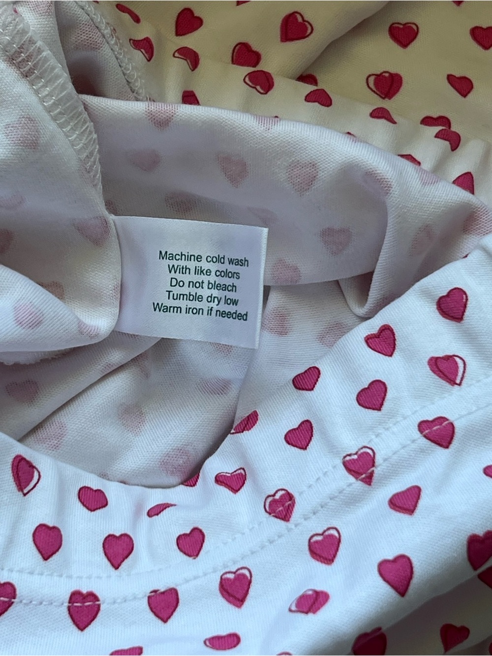 Roller Rabbit Hearts Pajama Set Pink White Size S - Picture 6 of 8